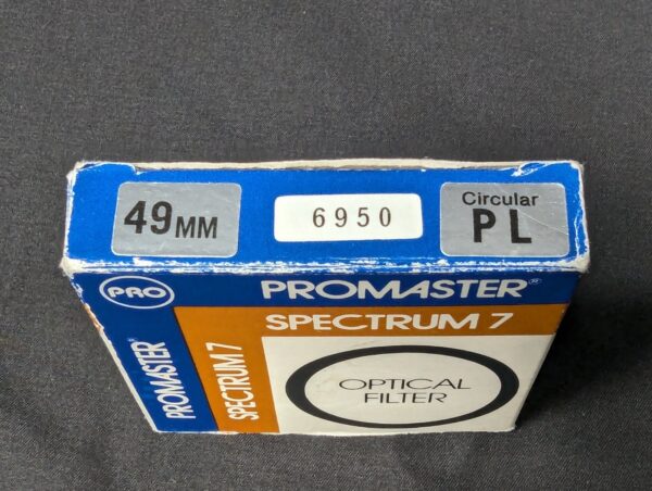 Promaster Spectrum 7 Circular Polarizer CPL Filter 49mm Thread Made in Japan Box
