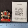 Vintage 1981 Hang Ten World's Greatest Cowboy Enamel Pin Red White Blue Logo