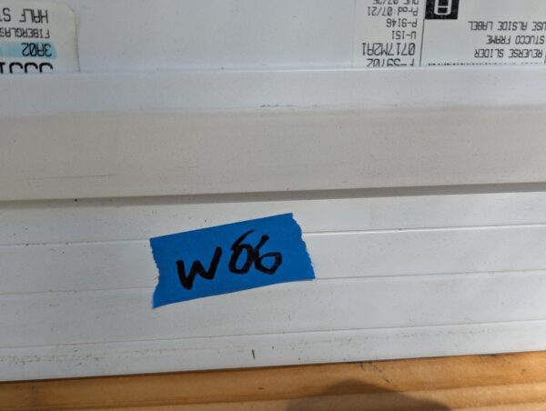 10-4063.jpg Replacement Vinyl Sliding Window Alside 3A02 59 1/4 x 43 3/4 White Flange W06
