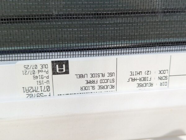 10-4065.jpg Replacement Vinyl Sliding Window Alside 3A02 59 1/4 x 43 3/4 White Flange W06