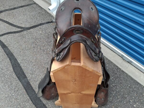 WWI US Army Model 1912 Cavalry Saddle Hotze & Sons 1918 Spalding 1917 12 Inch