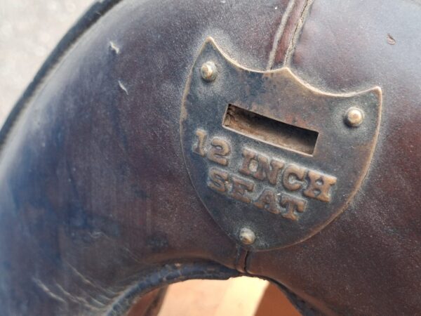 WWI US Army Model 1912 Cavalry Saddle Hotze & Sons 1918 Spalding 1917 12 Inch