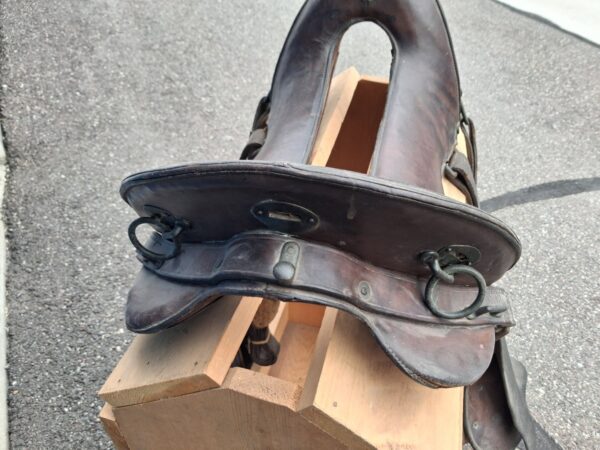 WWI US Army Model 1912 Cavalry Saddle Hotze & Sons 1918 Spalding 1917 12 Inch