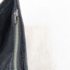 Vintage Black Genuine Leather Bi-Fold Wallet with Embossed Card and Stamp Slots