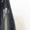 Vintage Black Genuine Leather Bi-Fold Wallet with Embossed Card and Stamp Slots