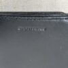 Vintage Black Leather Tri-Fold Wallet Minimalist Design Multiple Card Slots C...