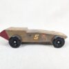 Vintage Custom Wooden Dragster Race Car Model 7 Inch Hand Built Hobbyist Project