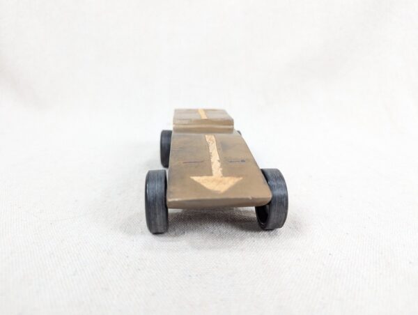 Vintage Custom Wooden Dragster Race Car Model 7 Inch Hand Built Hobbyist Project