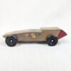 Vintage Custom Wooden Dragster Race Car Model 7 Inch Hand Built Hobbyist Project