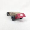 Vintage Custom Wooden Dragster Race Car Model 7 Inch Hand Built Hobbyist Project