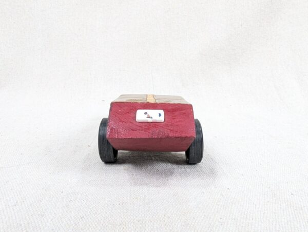 Vintage Custom Wooden Dragster Race Car Model 7 Inch Hand Built Hobbyist Project