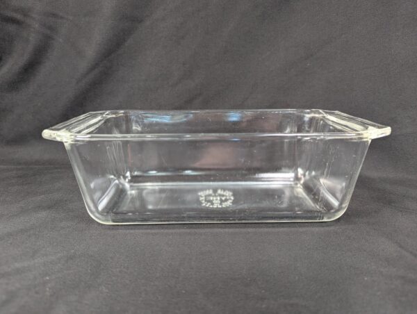 Vintage Pyrex Clear Glass Loaf Pan Model 215-B 9 x 5 x 3 Inch Ovenware Bakeware
