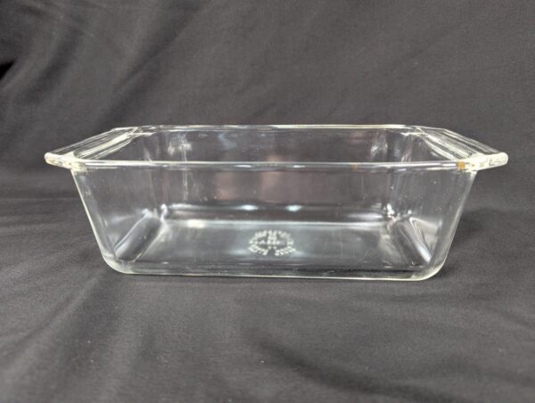 Vintage Pyrex Clear Glass Loaf Pan Model 215-B 9 x 5 x 3 Inch Ovenware Bakeware