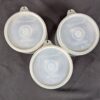 10-4192.jpg Vintage Tupperware Pedestal Dessert Sherbet Bowls with Lids Set of 3 Mid-Century