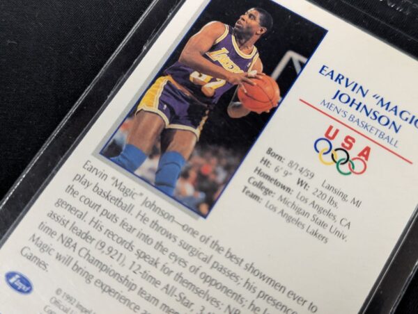 1992 US Olympicards Dream Team Earvin "Magic" Johnson Card - Raw Ungraded