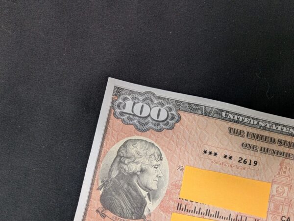US Savings Bond Series EE 0 Face Value Issued 2008 Collectible Good Condition
