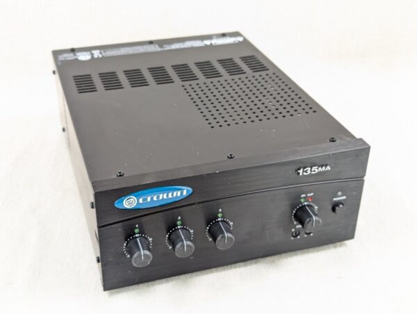 Crown 135MA Mixer Amplifier Commercial Audio Tested Good Dual Voltage 100-240V