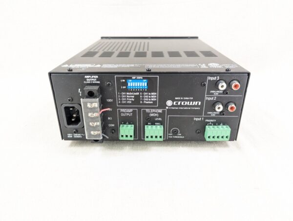 Crown 135MA Mixer Amplifier Commercial Audio Tested Good Dual Voltage 100-240V