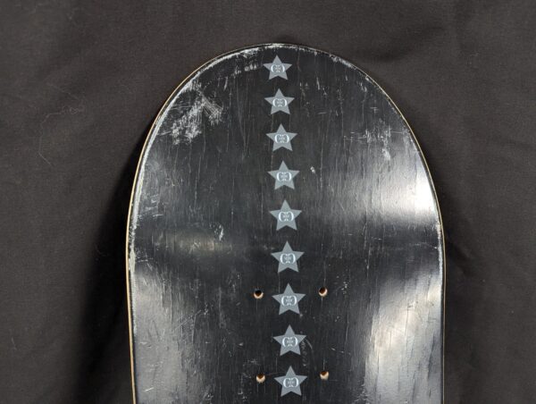 RARE Skateboard Deck Black Gray Graphic Design NO ID Unused Condition 32x8 SK8