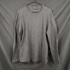 BOSS Hugo Boss Long Sleeve T-Shirt Men's Medium Merino Blend Gray Casual Wear