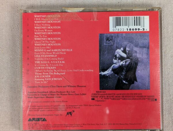 Whitney Houston The Bodyguard: Original Soundtrack Album Arista Records 1992...