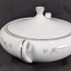 Coventry Fine China Covered Vegetable Serving Bowl Floral Lace Pattern 655 Japan