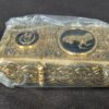 The Franklin Mint Spirit of the Old West Gold-Tone Lighter and Display Stand Set