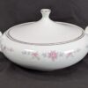 Coventry Fine China Covered Vegetable Serving Bowl Floral Lace Pattern 655 Japan