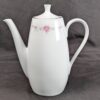 Vintage Coventry Fine China Teapot Floral Lace 655 Pink Blue Floral Silver Trim