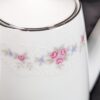 Vintage Coventry Fine China Teapot Floral Lace 655 Pink Blue Floral Silver Trim