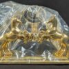 The Franklin Mint Spirit of the Old West Gold-Tone Lighter and Display Stand Set