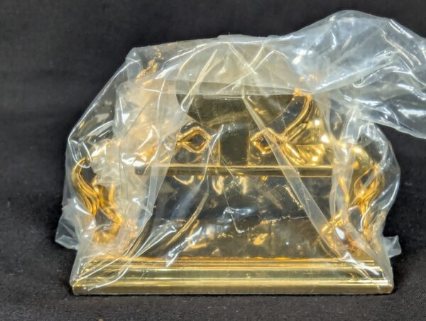 The Franklin Mint Spirit of the Old West Gold-Tone Lighter and Display Stand Set