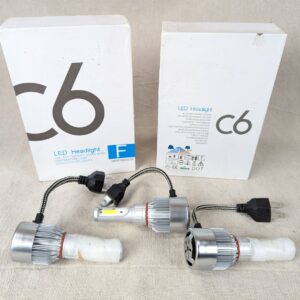 C6 LED Headlight Conversion Kit 36W 3800LM DC 8V-48V Universal Fitment 3 Bulbs