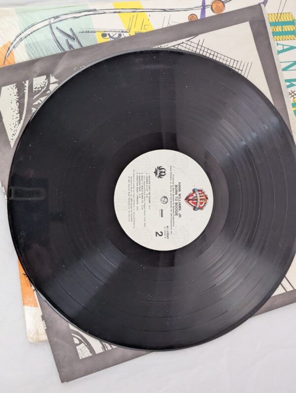 Hank Williams Jr. Born to Boogie 1987 Vinyl LP Record Warner Bros W1-25593 Good