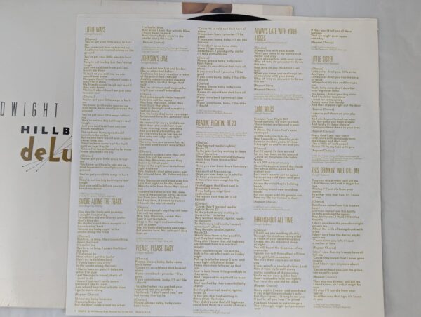 Dwight Yoakam Hillbilly Deluxe Vinyl LP 1987 Original Country Music Record Album