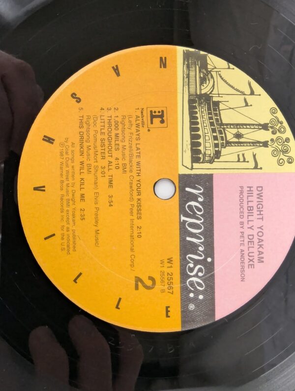 Dwight Yoakam Hillbilly Deluxe Vinyl LP 1987 Original Country Music Record Album