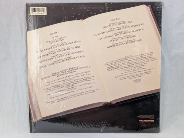 Waylon Jennings A Man Called Hoss Vinyl LP 1987 MCA-42038 Country Music Record