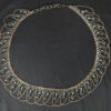 Vintage MCM Alpaca Silver Swag Hip Belt Draped Chains Blue Beads Belly Dancing
