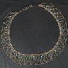 Vintage MCM Alpaca Silver Swag Hip Belt Draped Chains Blue Beads Belly Dancing