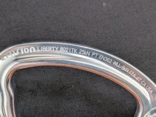 Fusion Liberty 8021TK Swivel Carabiner Outdoor Climbing Hardware Metal Hardware