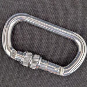 Fusion Supreme Locking Carabiner Climbing Hardware Metal Gear Accessory Used