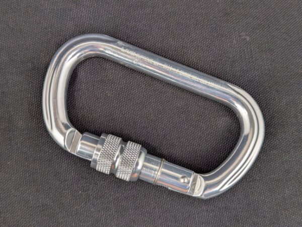 Fusion Supreme Locking Carabiner Climbing Hardware Metal Gear Accessory Used