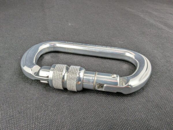 Fusion Supreme Locking Carabiner Climbing Hardware Metal Gear Accessory Used