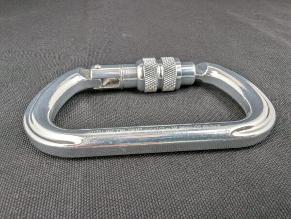 Fusion Supreme Locking Carabiner Climbing Hardware Metal Gear Accessory Used