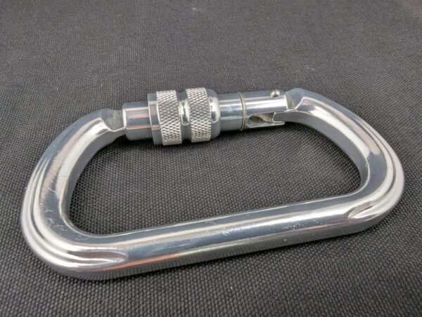 Fusion Supreme Locking Carabiner Climbing Hardware Metal Gear Accessory Used