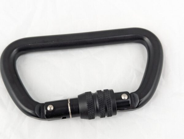 Fusion Climb Aluminum D-Shaped Carabiner Screw-Lock Gate 23kN Rated Batch 160107