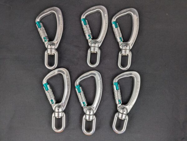 US Rigging Swivel Locking Carabiner USR-221-A3TU Metal Climbing Hardware
