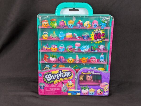 Moose Toys Shopkins Collector Case 2016 Edition with 2 Figures and Sticker Sheet