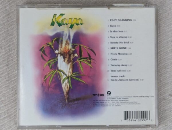 Bob Marley & The Wailers Kaya 2001 Remastered Edition Audio CD Music Album Disc