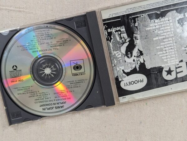 Janis Joplin In Concert CD Columbia CGK 31160 Big Brother Full Tilt Boogie Band